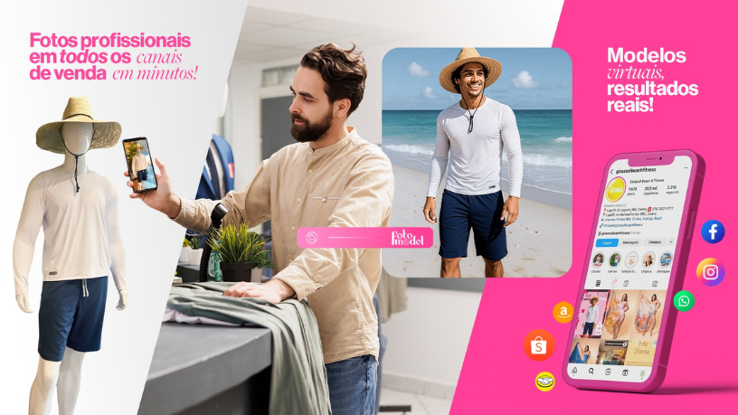 FotoModel ajuda você a criar imagens direcionadas para atrair o público certo com precisão e estilo.