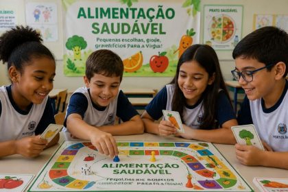 Alimentação saudável nas escolas ganha força com aprendizado lúdico em Hortolândia