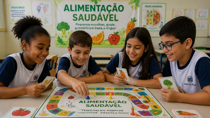 Alimentação saudável nas escolas ganha força com aprendizado lúdico em Hortolândia